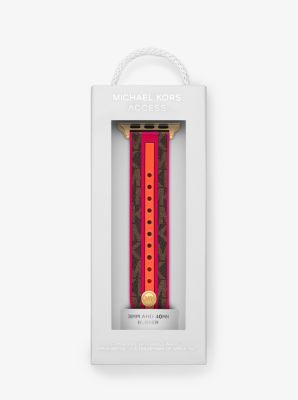 Bracelet &agrave; logo et &agrave; rayures pour Apple Watch&reg;