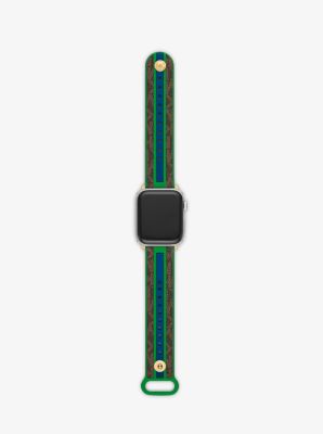 Logo Stripe Strap For Apple Watch&reg;