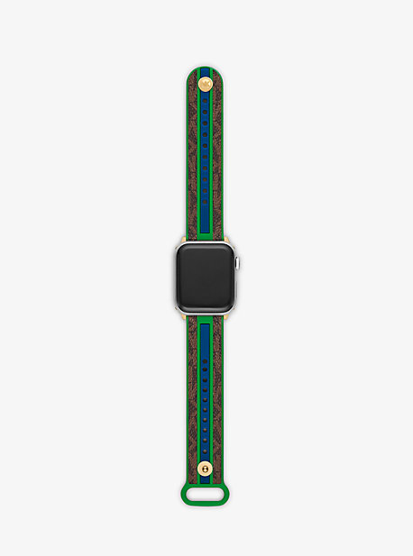 Logo Stripe Strap For Apple Watch®