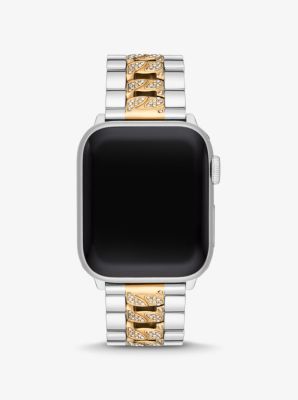 Pavé Two-Tone Curb Link Strap For Apple Watch® image number 0