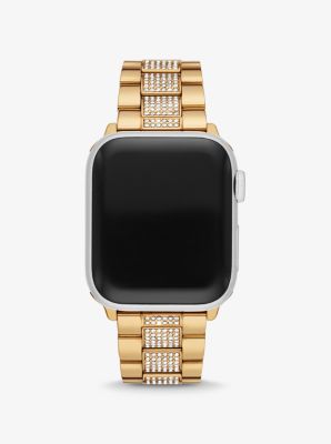 Pavé Gold-Tone Strap For Apple Watch® | Michael Kors