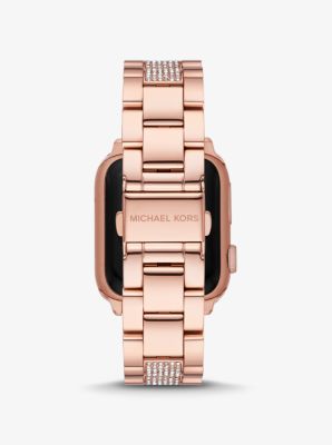 Pavé Rose Gold-Tone and Logo Strap for Apple Watch® Gift Set 