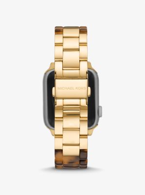 michael kors gold tortoise watch