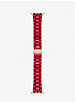 Bracelet en acier inoxydable rouge pour Apple Watch® image number 0