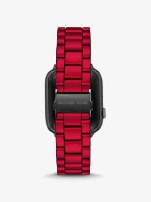 Michael kors best sale watch red strap