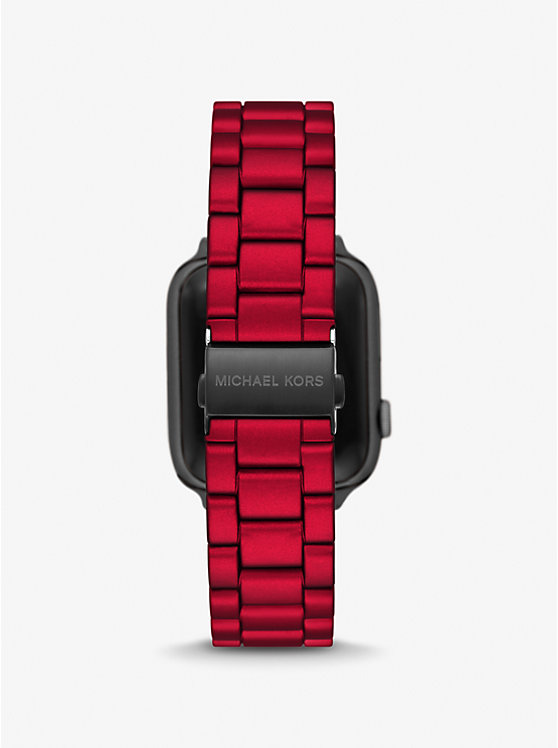Red-Coated Stainless Steel Strap For Apple Watch® image number 1