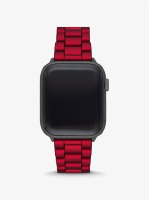 Bracelet en acier inoxydable rouge pour Apple Watch®