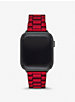 Bracelet en acier inoxydable rouge pour Apple Watch® image number 5