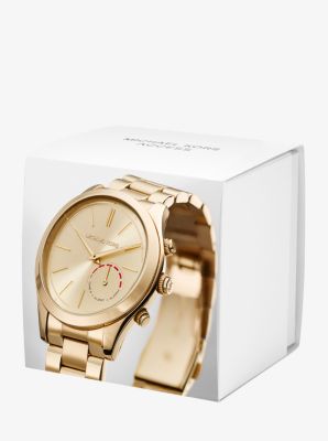 Slim Runway Gold Tone Hybrid Smartwatch Michael Kors