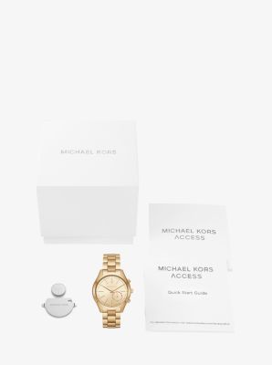 Slim Runway Gold-Tone Hybrid Smartwatch | Michael Kors