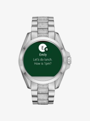 Michael kors smartwatch deals silver