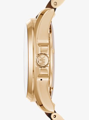 Bradshaw Gold Tone and Acetate Smartwatch Michael Kors Canada