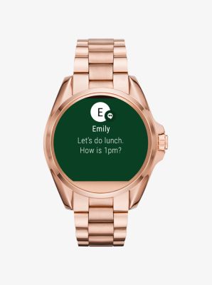 Michael kors shop smartwatch rose gold