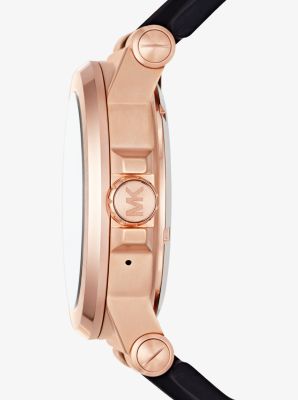 Dylan Silicone Rose Gold Tone Smartwatch Michael Kors