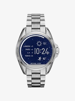 Michael kors smartwatch bradshaw on sale silver