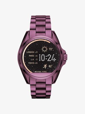 Michael kors access mkt5017 bradshaw 2025 bracelet smart watch in purple