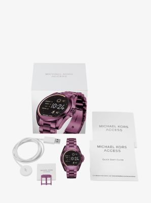 Michael kors smart watch on sale purple