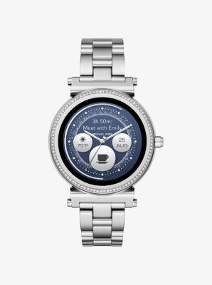 Michael kors best sale sofie silver smartwatch