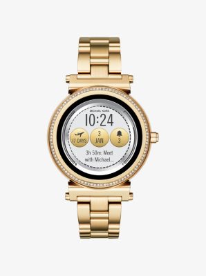 michael kors sofie gold smartwatch