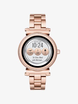 Rose Gold-Tone Smartwatch | Michael Kors