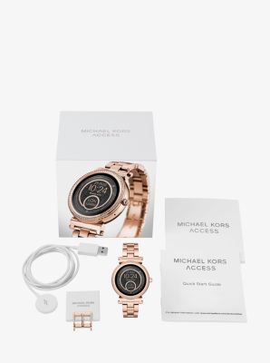 Michael kors smart watch back best sale fell off