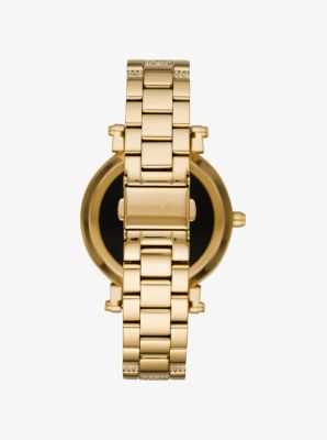 Michael kors mkt5023 access sofie gold 2025 tone ladies smartwatch