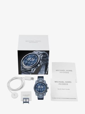 Michael kors men's ionic clearance plated grayson smart watch