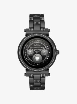 Michael kors smartwatch sofie hot sale black