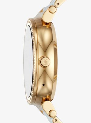 Sofie pave gold online tone smartwatch