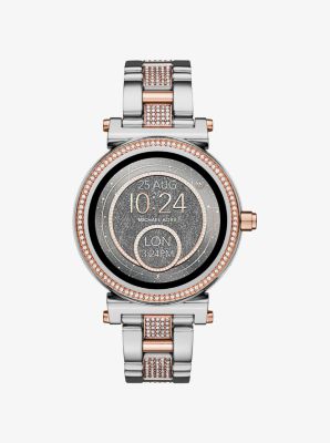 sofie pave two tone smartwatch