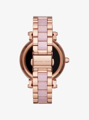 Gen 3 Sofie Pav Rose Gold Tone and Acetate Smartwatch Michael