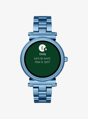 Michael kors smartwatch discount blue