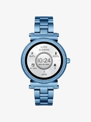 Sofie Pav Blue Tone Smartwatch Michael Kors Canada