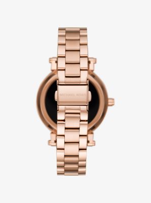 Michael kors sofie rose best sale gold smartwatch