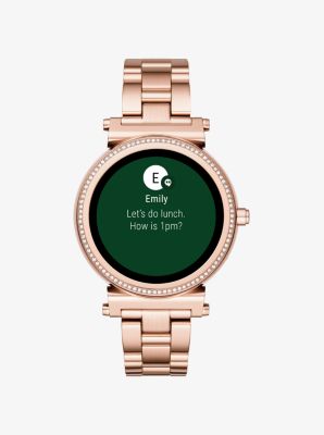 Sofie rose gold store smartwatch