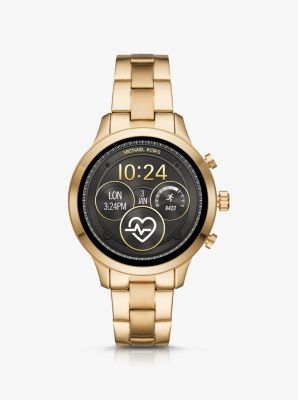 michael kors runway gold smartwatch