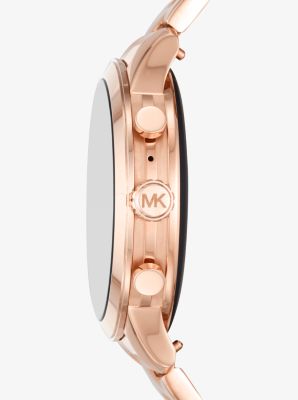 Michael kors access runway gen 4 rose gold store tone watch