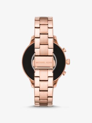 Michael kors access runway gen 4 shop rose gold tone watch