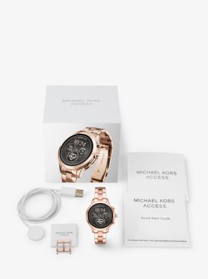 Michael kors runway rose gold clearance smartwatch