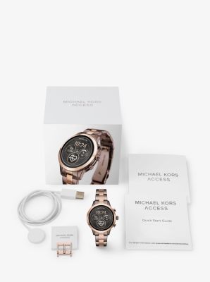 Gen 4 Runway Two Tone Smartwatch Michael Kors