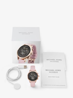 Gen 4 Runway Rose Gold Tone and Silicone Smartwatch Michael Kors