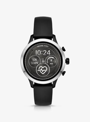 Gen 4 Runway Silver-Tone and Silicone Smartwatch | Michael Kors