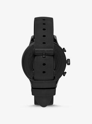 michael kors runway silicone smartwatch strap