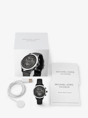 Gen 4 Runway Silver-Tone | Michael and Smartwatch Silicone Kors