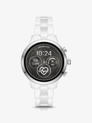 michael kors ceramic white watch