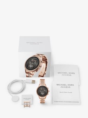 Gen 4 Runway Pav Rose Gold Tone Smartwatch Michael Kors Canada