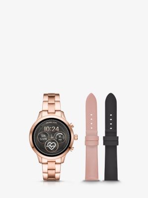 Michael kors runway rose gold smartwatch sale