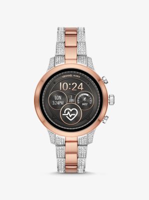 michael kors runway smartwatch silver