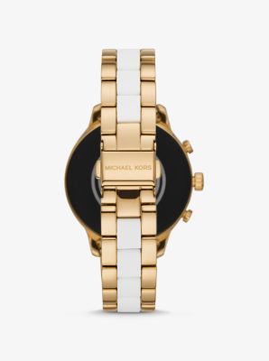 Gen 4 Runway Gold Tone and Silicone Smartwatch Michael Kors