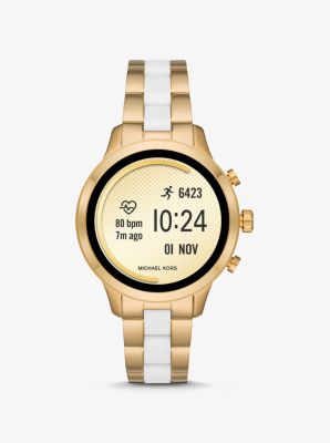 Michael kors smartwatch runway gold sale